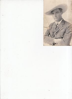 Vintage photo post card of Cowboy Tom Mix