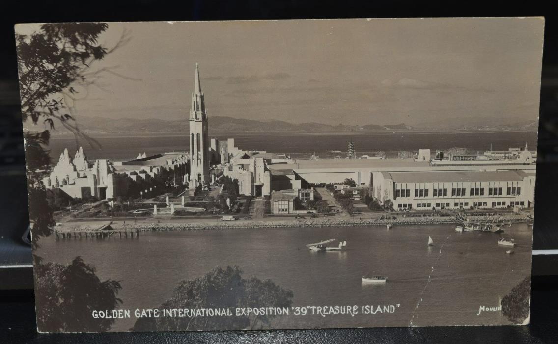 Vintage RPPC 1939 Golden Gate Exposition Treasure Island - Nice View