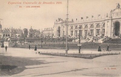 1910 Exposition Universelle Bruxelles Les Jardins The Gardens
