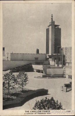 1933 Chicago Worlds  Chicago,IL The Carillon Tower A Century of Progress 1933 Co