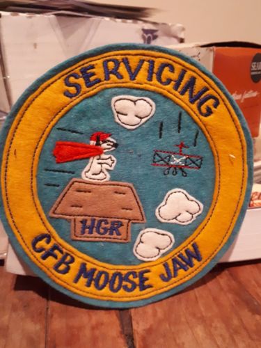 Original cab moose jaw hgr air force patch snoopy red baron