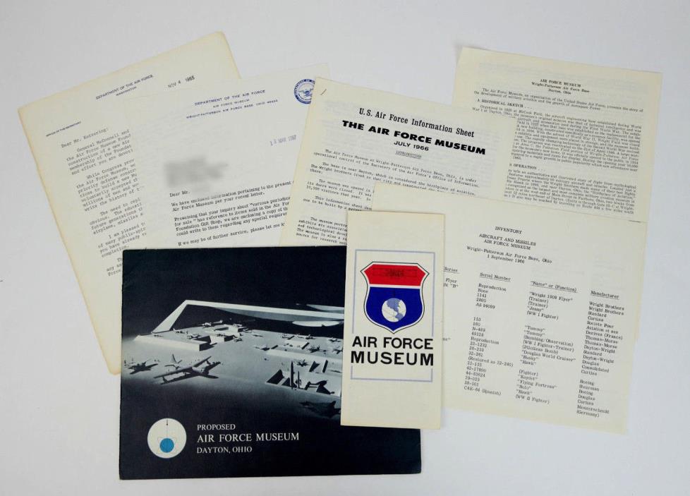 USAF Air Force Museum OHIO Proposal Catalog Book Early Press Release *RARE*