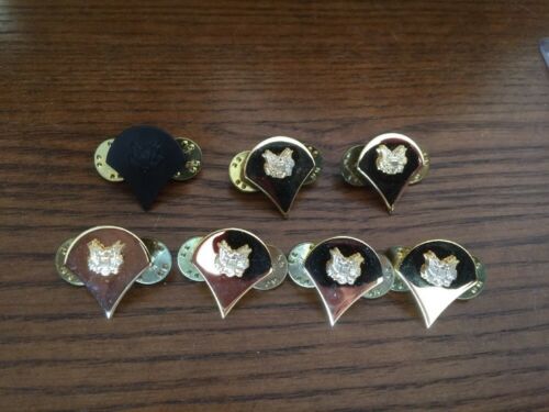 Lot Of SPECIALIST E-4 SPC GOLD LAPEL HAT PIN UP US ARMY VETERAN RANK PROMOTION