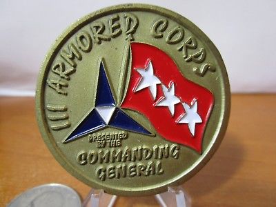 III Armored Corps Commanding General Challenge Coin #5382