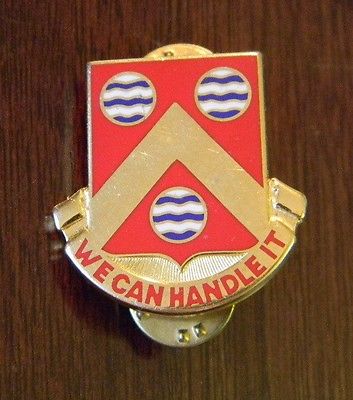 US Army Military 498TH SPT BN DUI DI crest pin V21 Support Battalion USA made
