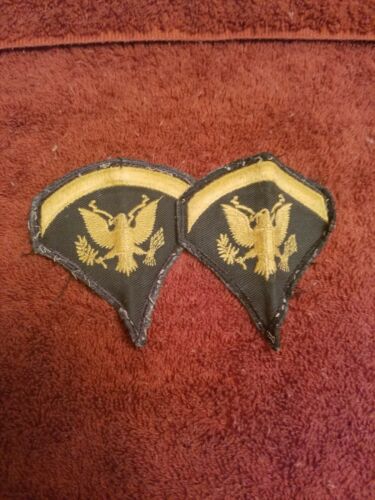 U.S.Army Specialist  patch set vintage set of 2 used