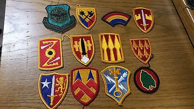 12 Various Military Patches