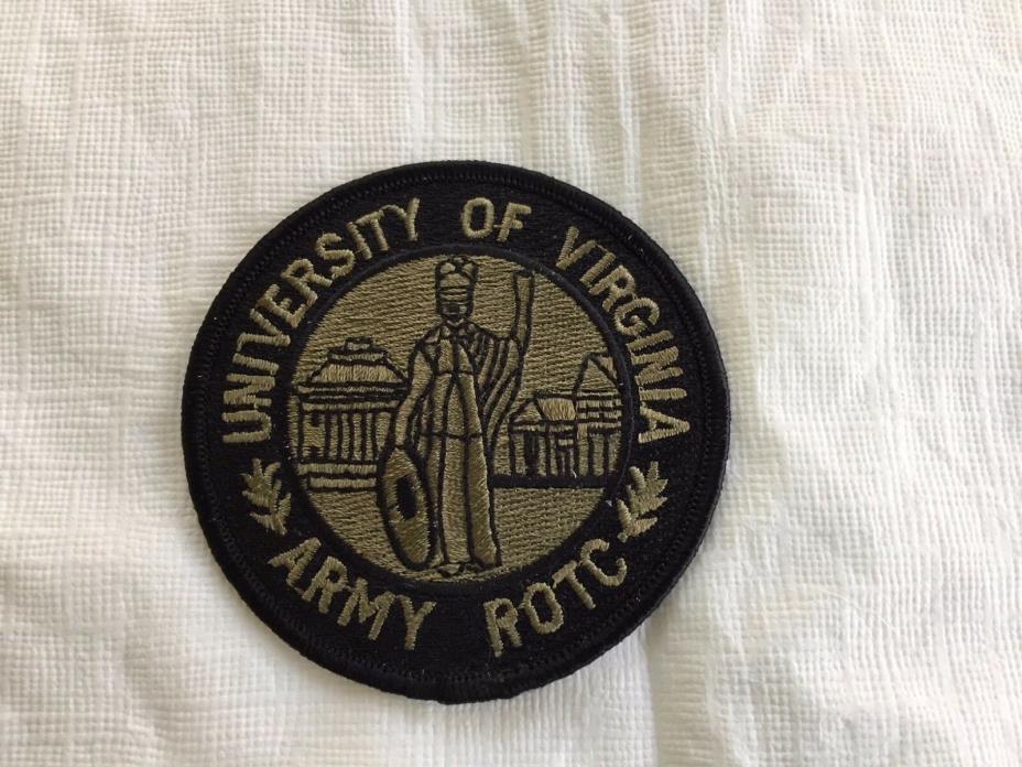 Older University of Virginia Army ROTC PATCH Black & Green 3