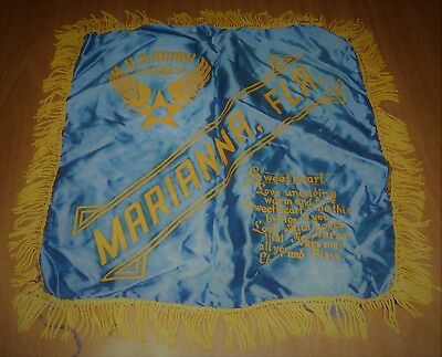 Vintage Sweatheart Pillow Case Cover United States Army Air Force Marianna FL