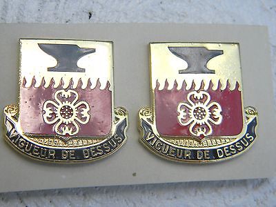 U.S. 730th Maint. BN DUI Crest Distinguished Unit Insignia pin set G-23 USA made