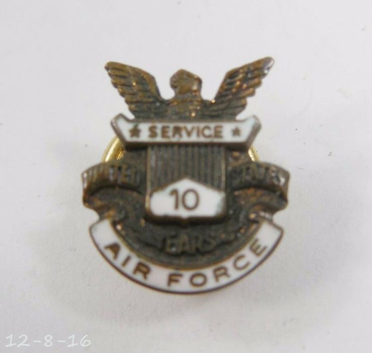 US Air Force 10 Year Service Pin