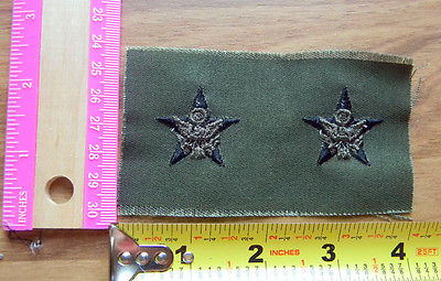 U.S. Army General Staff uniform Cloth military Patch set uncut green
