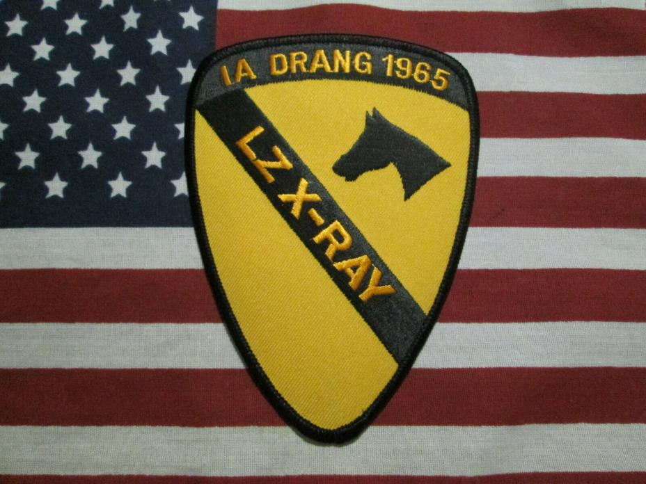 1ST CAVALRY DIVISION IA DRANG 1965 LZ-XRAY COLOR PATCH VIETNAM