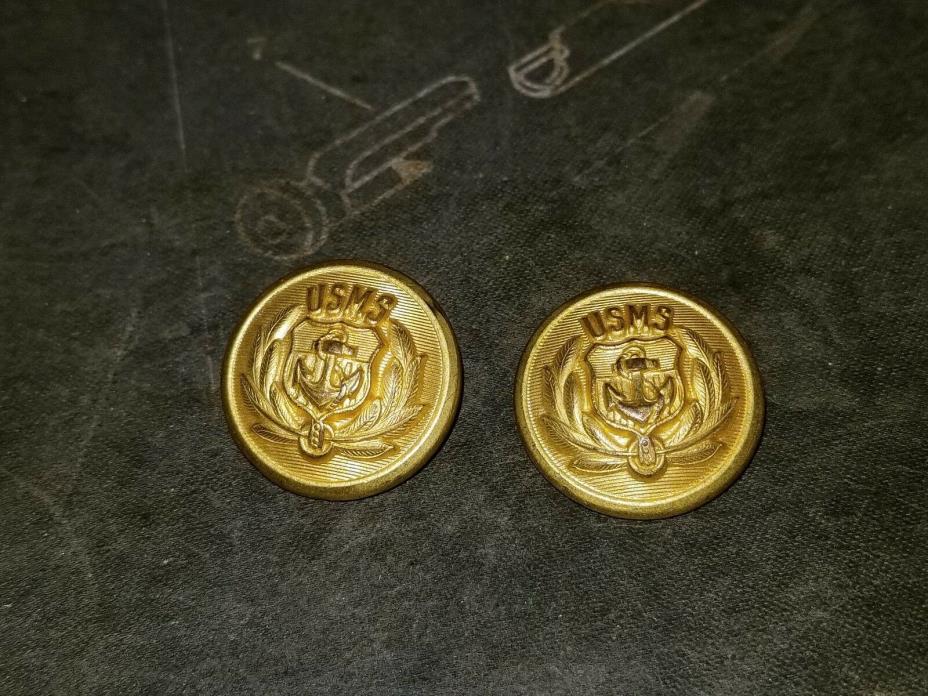 US Marine Service Buttons Set of 2