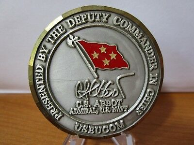 Headquarters US European Command Admiral C.S. Abbot USEUCOM Challenge Coin