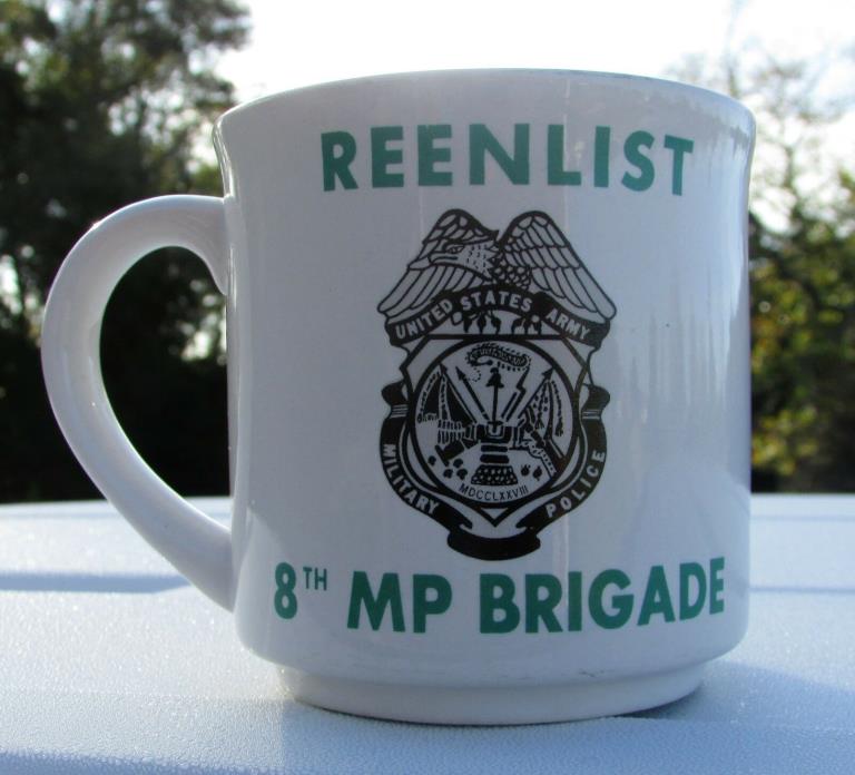 US Army 8th MP Brigade Reenlist Coffee Cup - Schofield Barracks, HI
