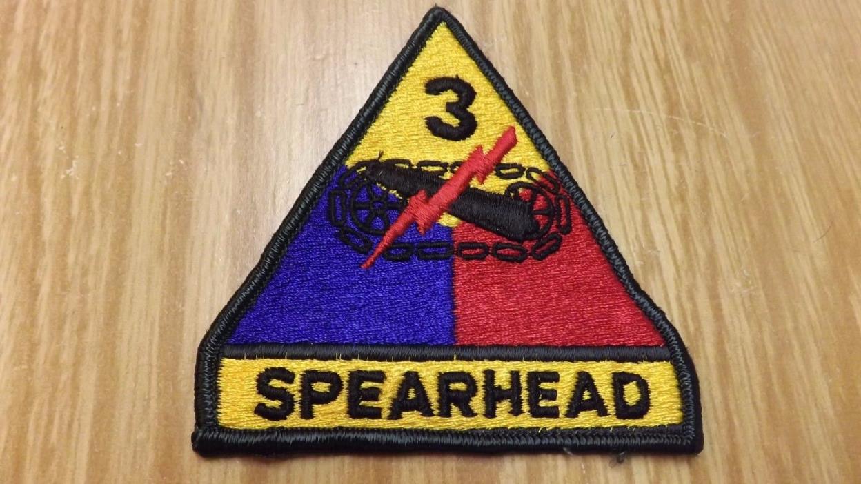 Military Patch 3rd Armor Spearhead Division