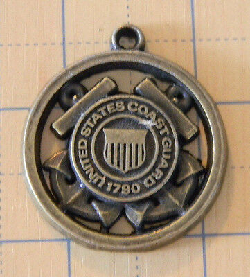 US Coast Guard Opportunities Pendant collectible USCG medallion goldtone 1 1/2