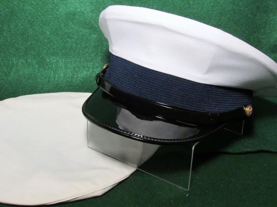 Vintage Bancroft Zephyr Military Cap Hat Sz 7 1/4 w Cap Cover UNUSED