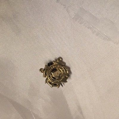 Vintage United States Coast Guard 1790 Pin  Sterling Silver Gold Plated Vermil