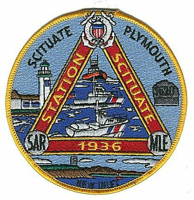 Station Scituate Massachusetts 1936 triangle W2887 USCG Coast Guard patch