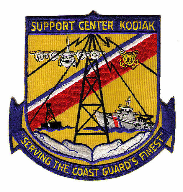 Support Center Kodiak Alaska 6x6 shield 1978 W1080 USCG Coast Guard patch