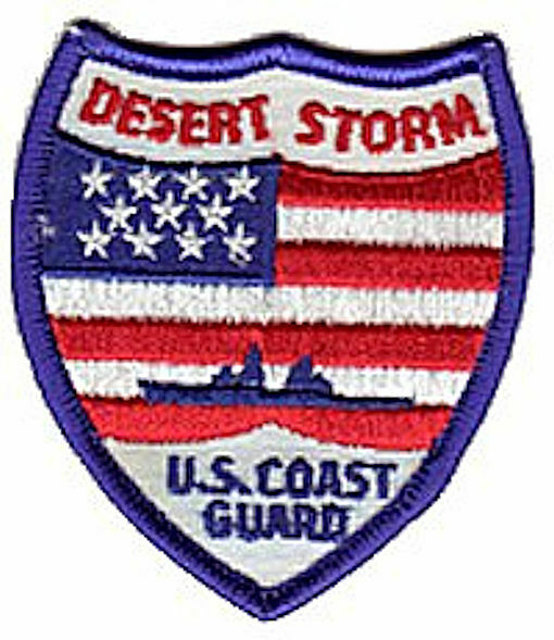 Desert Storm small novelty shield ZBAG-W2547 USCG Coast Guard patch