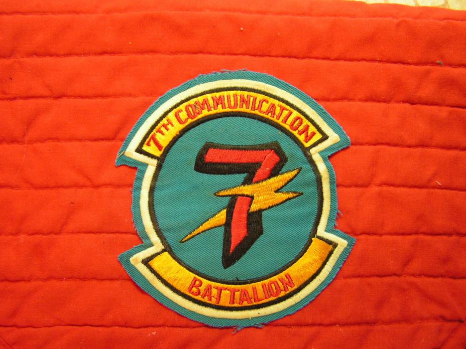 7TH COMMUNICATION BATTALION.    Vietnam  patch.