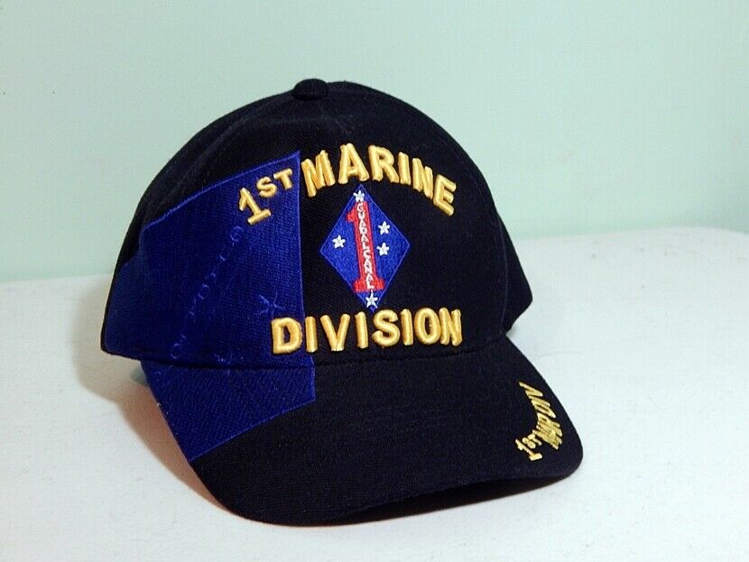 1st Marine Division Guadalcanal hat Raised letter cap The Old Breed Infintry