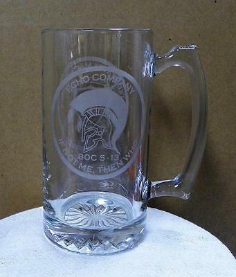USMC United States Marine Corps The Basic School Echo Company Glass Stein EUC