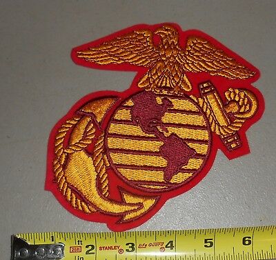 US Marines Globe and Anchor Logo Patch USMC Measures 6