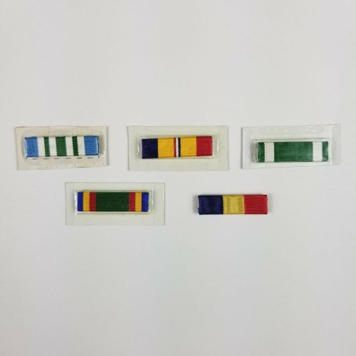 USMC Ribbons - Lot of 5 Vintage US Marine Corps Ribbons