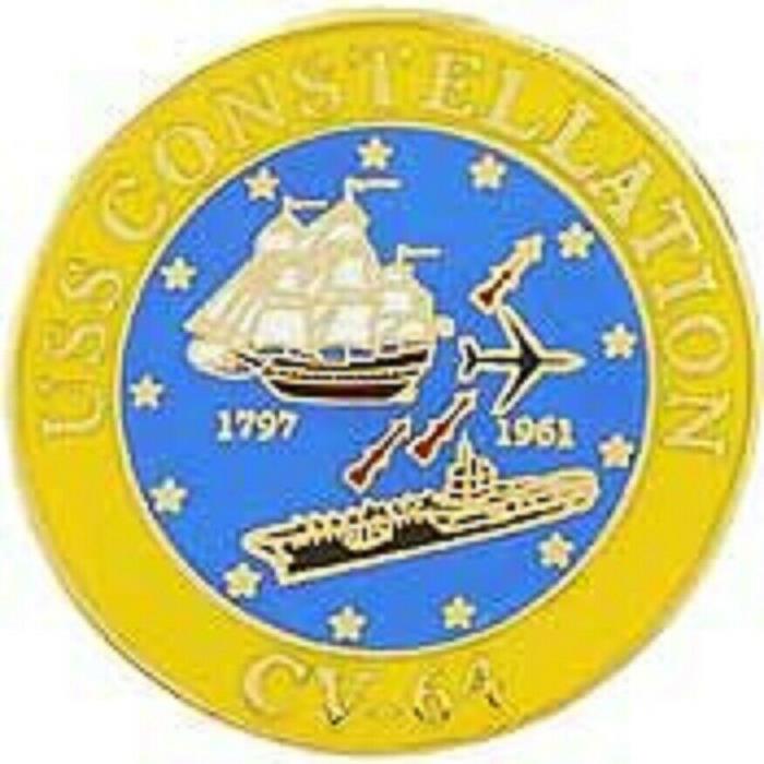 US Navy CV-64 USS Constellation Aircraft Carrier Pin
