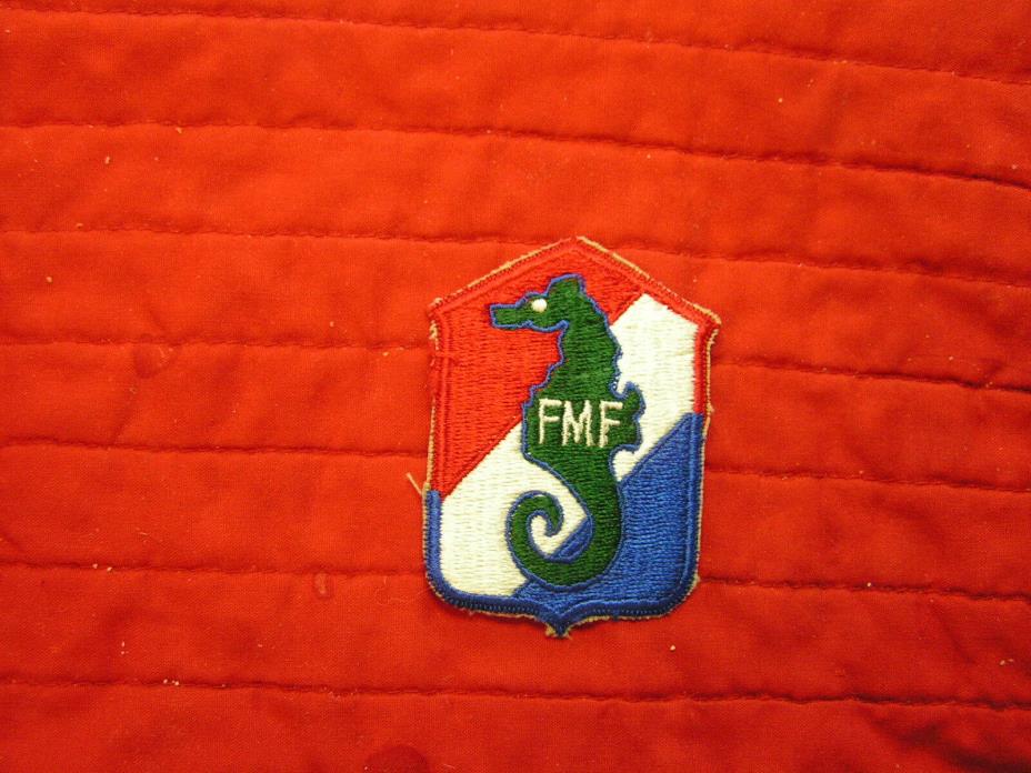 WWII ISSUE 13TH DEFENSE BATTALION FMF PATCH HAND CUT LONG OBSOLETE
