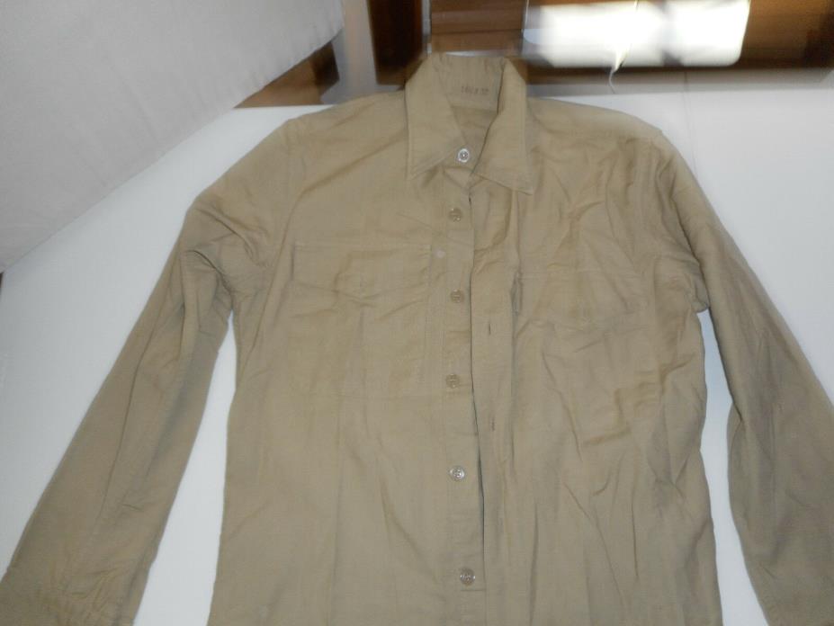 Vintage US Marines Military Uniform Dress Shirt & Tie 14-1/2