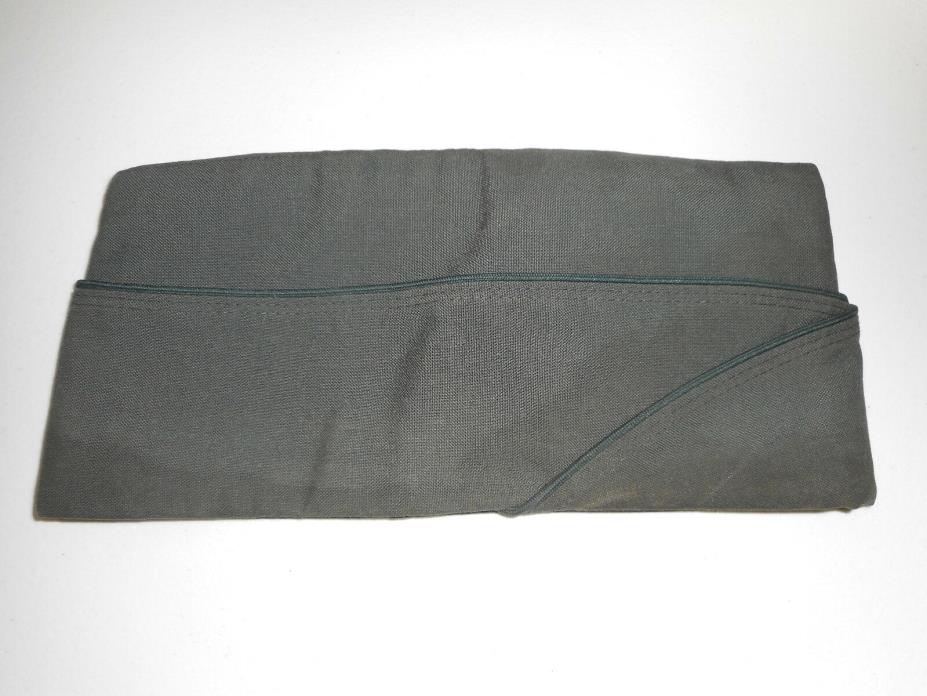 Vintage US Marines Military Uniform Hat Cover Exc Cond Olive Green Size 7