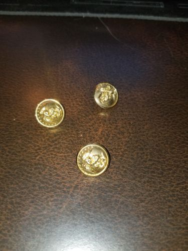 Set Of (3) Vintage MARINE CORPS USMC Unmarked Buttons Civil war -  WW2