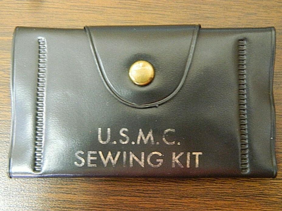 United State Marine Corp USMC Vintage Vinyl Sewing Kit, Complete