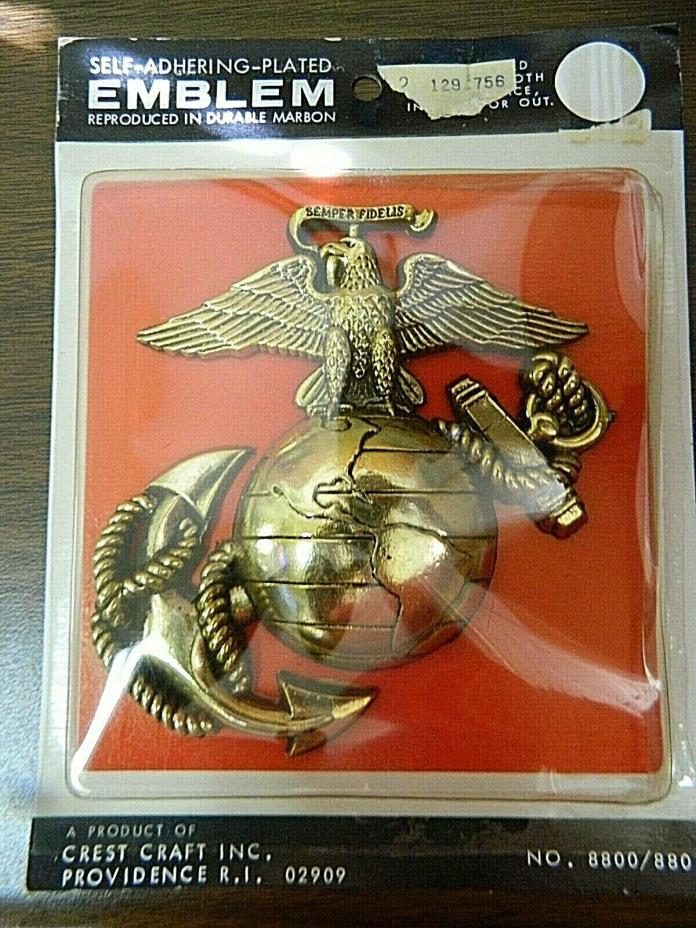 United States Marine Corp. 3 Dimensional Plated Emblem