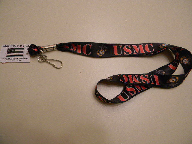 US Marine Core Lanyard I.D. Badge Holder - USMC - NWT - Made in the USA