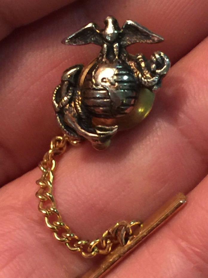 USMC Navy Marine Corps Tie Tack Eagle Globe & Anchor (UNKNOWN DATE)