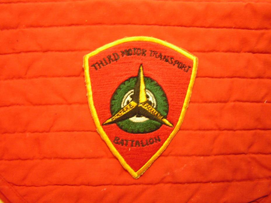THIRD MOTOR TRANSPORT BATTALION- OUT OF THE 3RD MAR DIV. .Vietnam  patch.