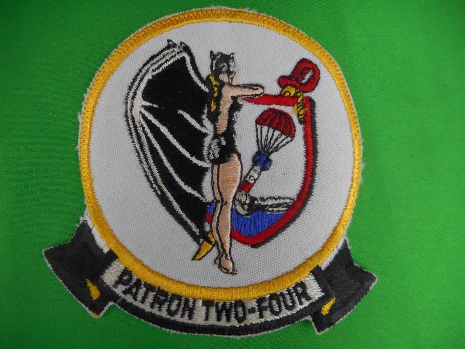 US NAVY PATRON TWO-FOUR PATROL SQUADRON PATCH