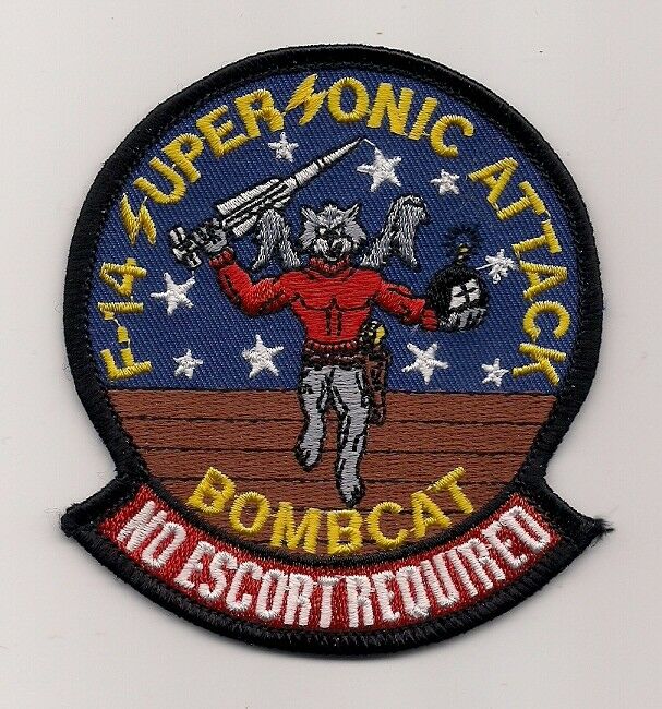 USN F-14 BOMBCAT SUPERSONIC ATTACK patch
