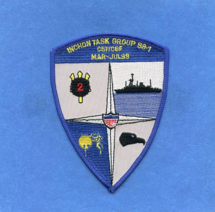 USS Inchon LPH 12 Navy Jacket Patch Task Group 99-1