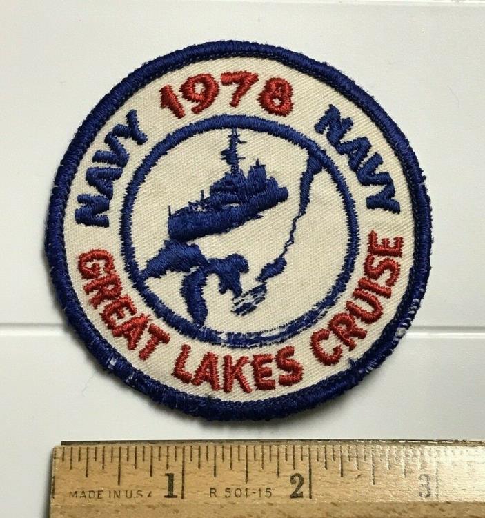 US Navy 1978 Great Lakes Cruise USN Naval Round Embroidered Patch