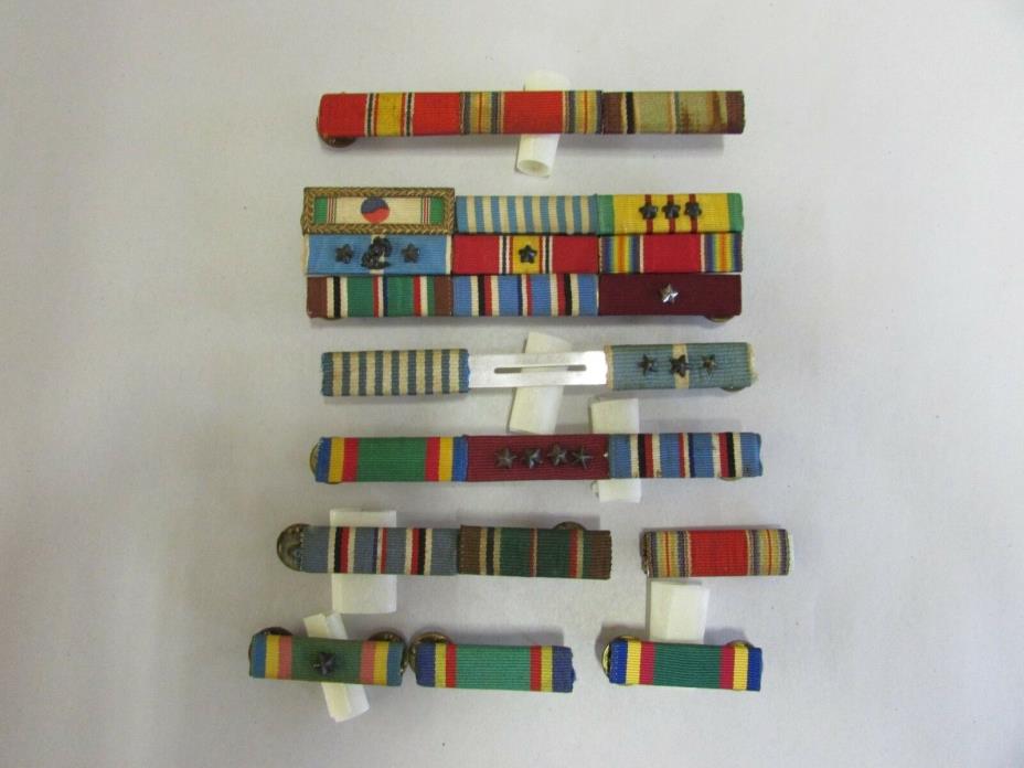 Vintage Military Ribbon Bars 23 Pcs