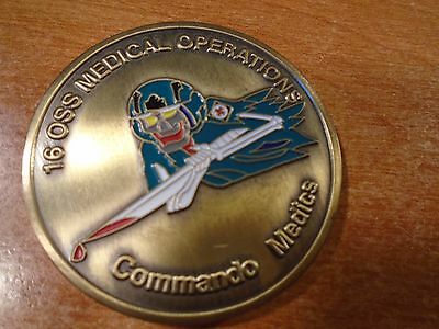 16th OSS AFSOC Air Force Special Operations Commando Medics Challenge Coin #1138
