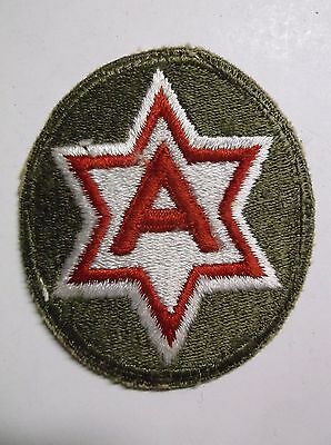 US Military 6th Army vintage sew on Patch Star A WWII? Sixth Army Vietnam?
