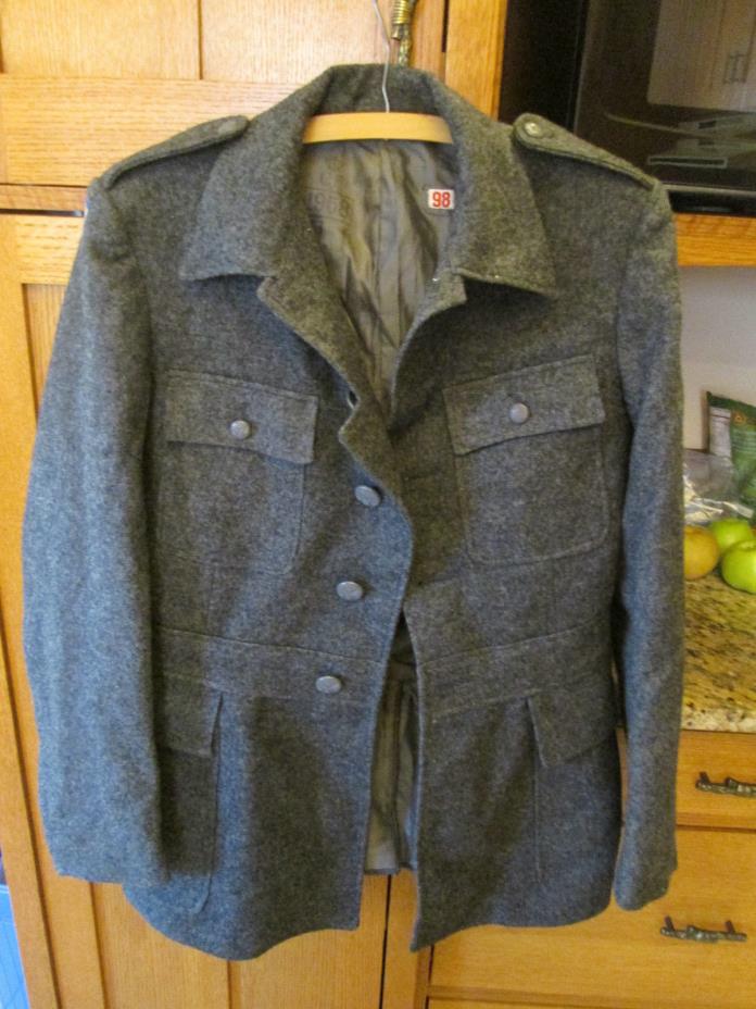 Swedish Military Wool Gray Uniform Jacket CF 1958 K1 I 98
